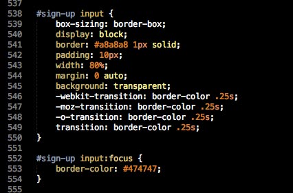 Transitions CSS Code