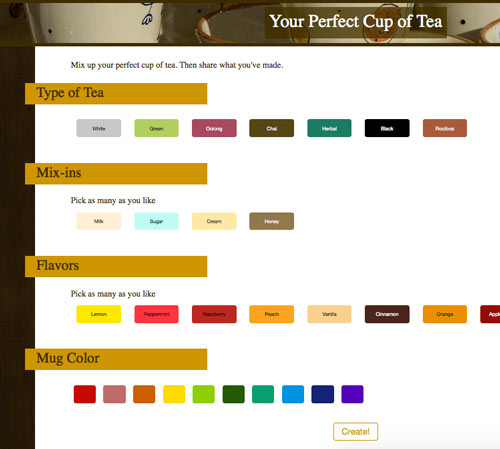 Perfect Cup Mini-App